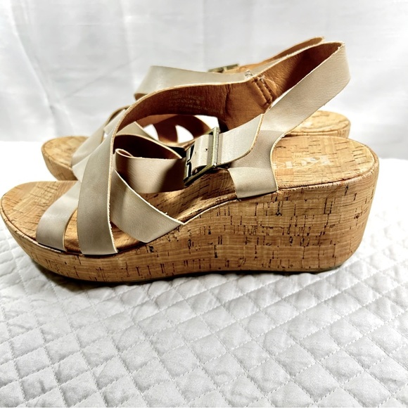 KORKS wedges- size 11 - light taupe/tan - Picture 7 of 11